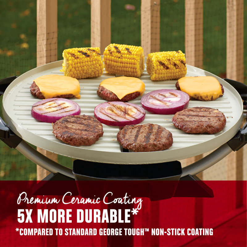 Foreman Indoor and Outdoor Electric Grill with Lid & Reviews